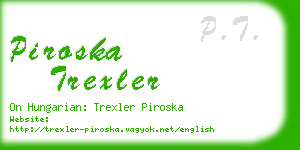piroska trexler business card